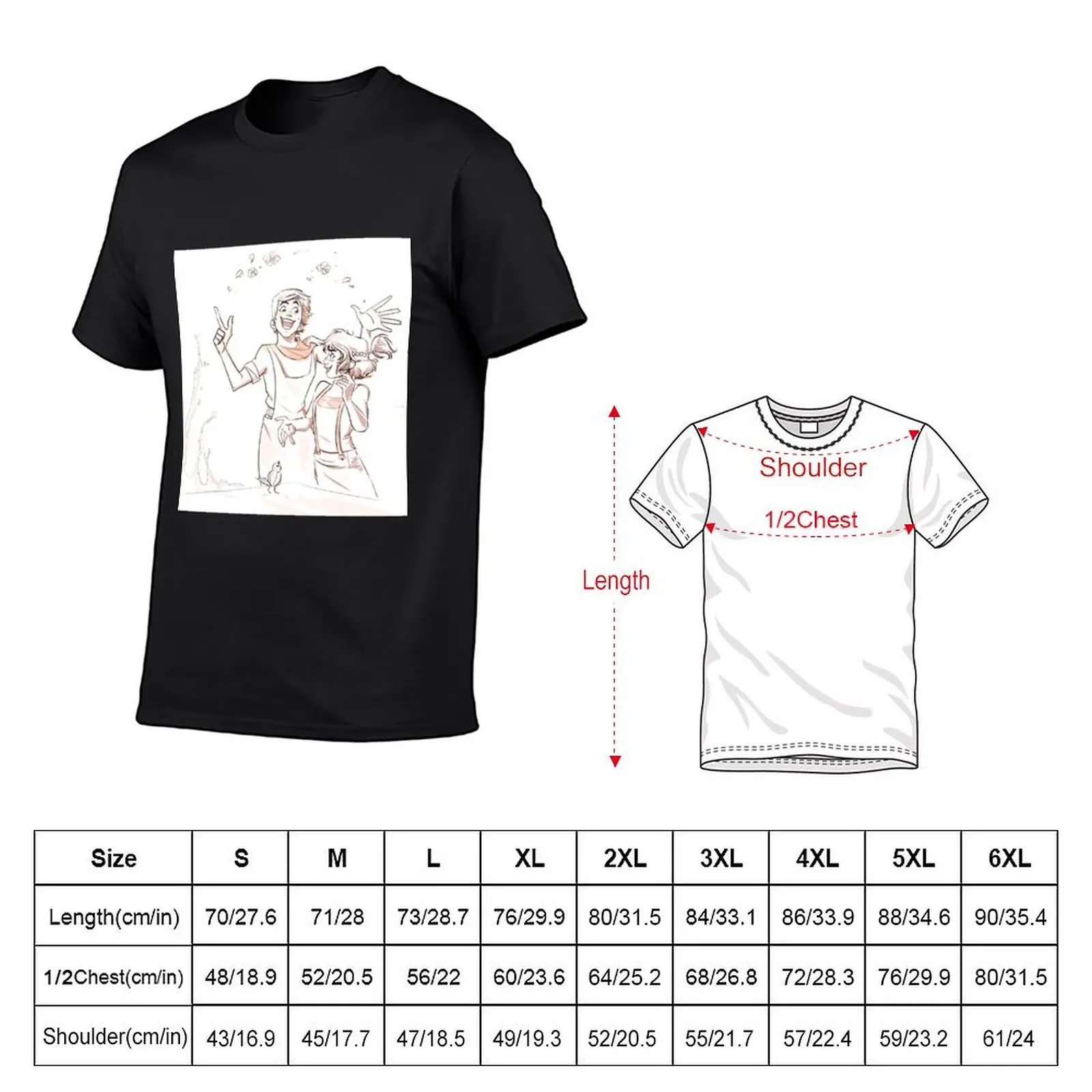 Orpheus and Eurydice T-Shirt vintage graphic tee customs design your own mens designer clothes