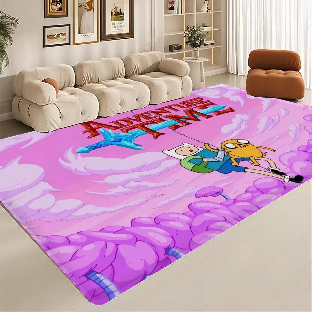 

A-Adventure Cartoon T-Time Floor Mat Entrance Door Mat Rectangle Anti-slip Home Soft Badmat Front Door Indoor Mat Toilet Rug