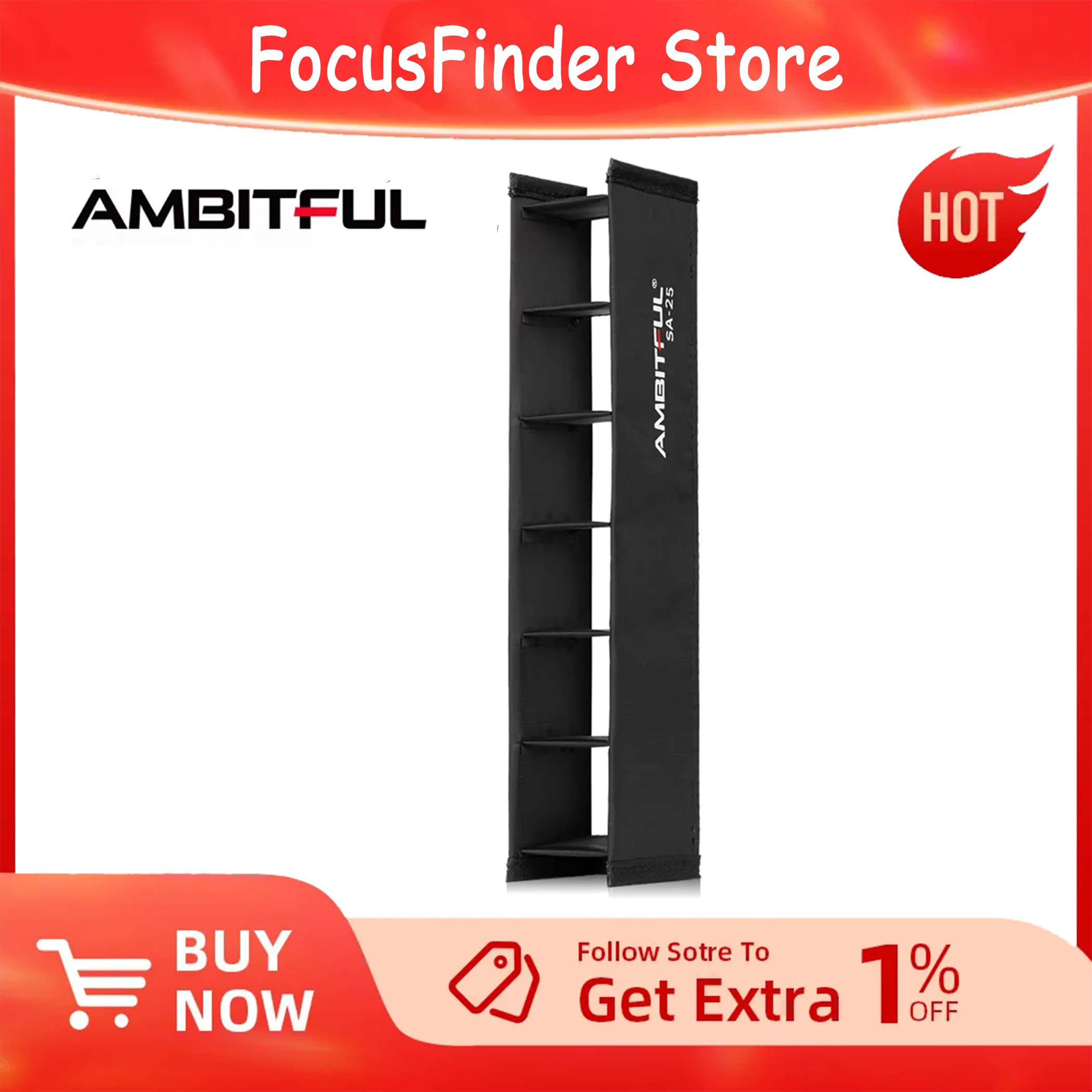 AMBITFUL – boîte à lumière en nid d'abeille SA-25, pour Tube de lumière LED AMBITFUL A2 Godox TL30 Nanlite 6C