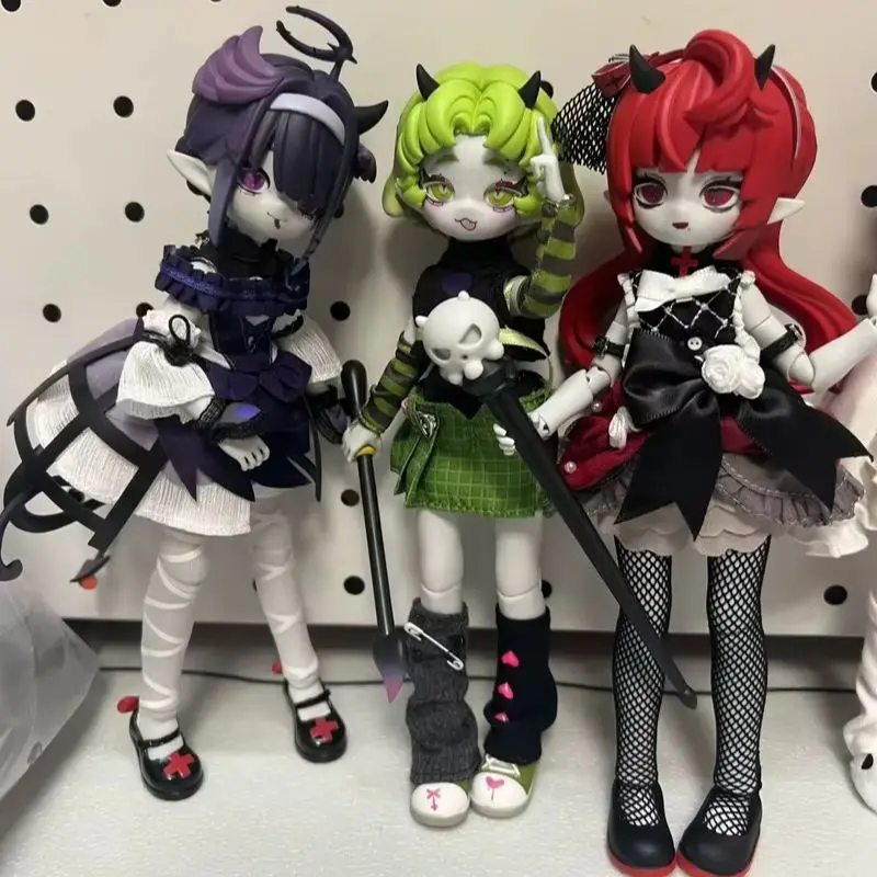 

Подлинная глухая коробка Demon Horn Bjd - шарнирная фигурка куклы в масштабе 1/8, креативная игрушечная фигурка «Семь смертных грехов», подарок на день рождения