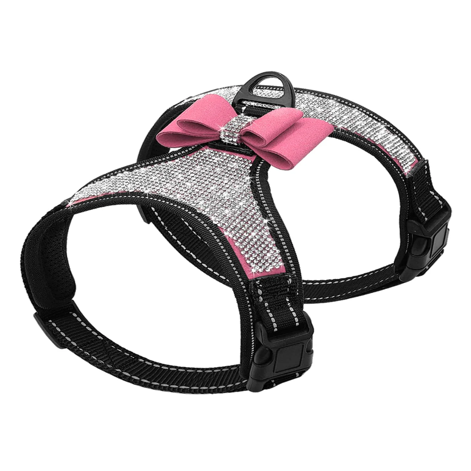 1pc Rhinestone Decor Pet Harness