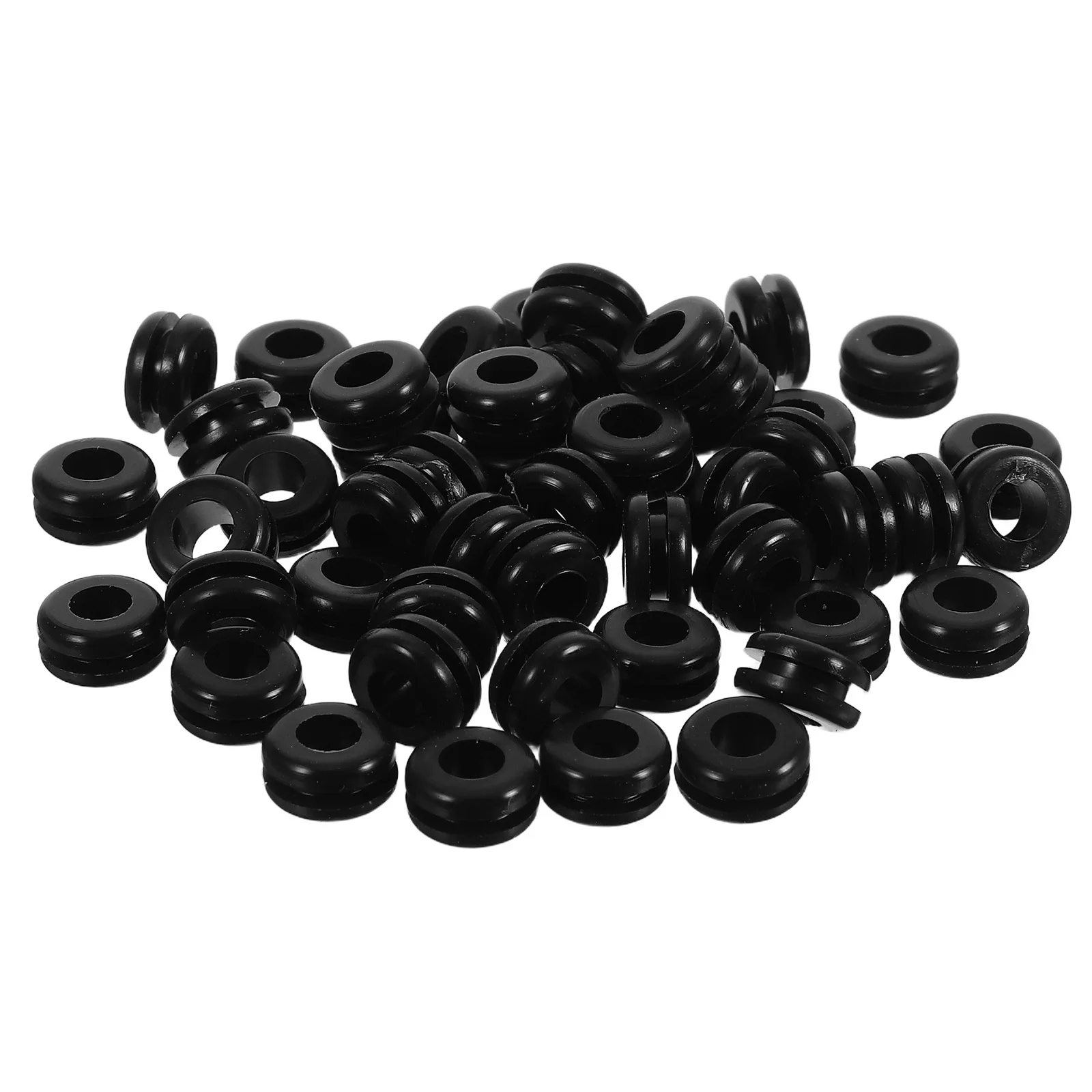 

50Pcs Silicone Wire Protector Grommets Dual Sided High Temperature Resistant Cable Organizer Clips for Automotive Electrical