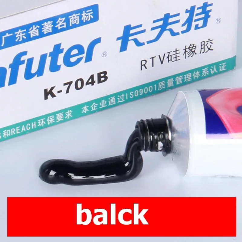 Kafuter Siliconen Industriële Lijm 45g K-704 705 704B RTV Siliconen Rubber Zwart Wit Transparante Lijm diy panel lijm