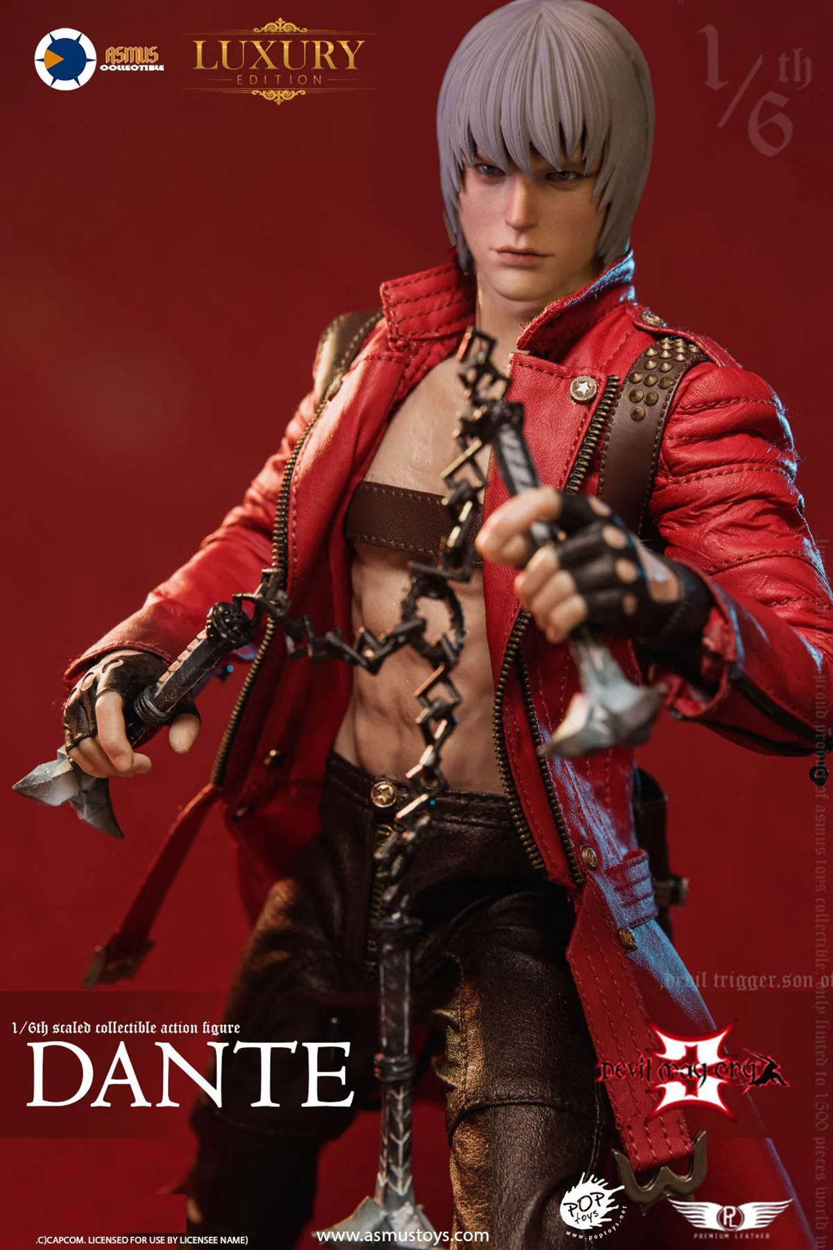 Original ASMUS toy DMC300V2 1/6 male soldier DANTE deluxe version Action Figure Toy Model12 inches