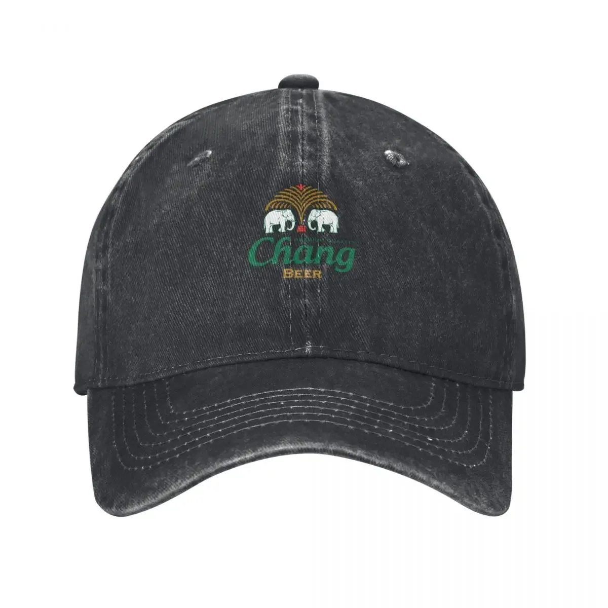 

Thailand chang beer bottle label   essential t shirt Baseball Cap Hood Big Size Hat funny hat Woman Hats Men's