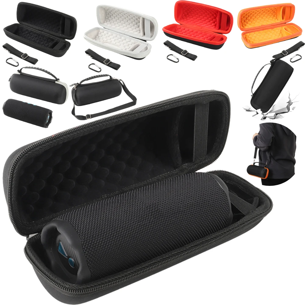 EVA Speaker Carrying Case for JBL Flip 7 Portable BT Speaker Protective Case Organizer Shockproof Storage Case for JBL Flip 7