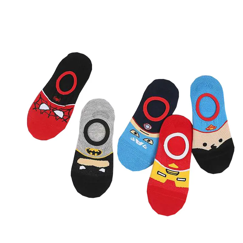 5Pairs Set 1-12Years Cute Cartoon Newborn Baby Boys Socks Non Slip Cotton Cartoon Kids Socks For Boys Girls Toddler Floor Sock