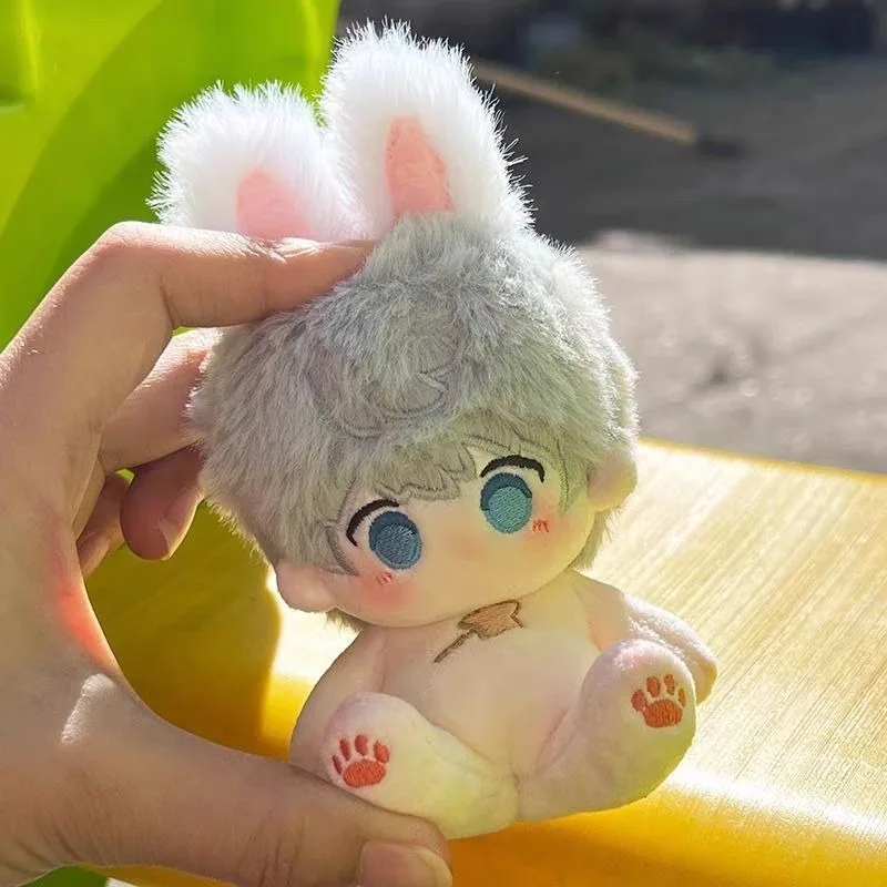 Juego de Anime de 10cm, amor y espacio profundo Xavier Kawaii, Cosplay, cuerpo de muñeca de algodón, Mini peluches de dibujos animados, figuras de juguete, colección de Fans, regalo