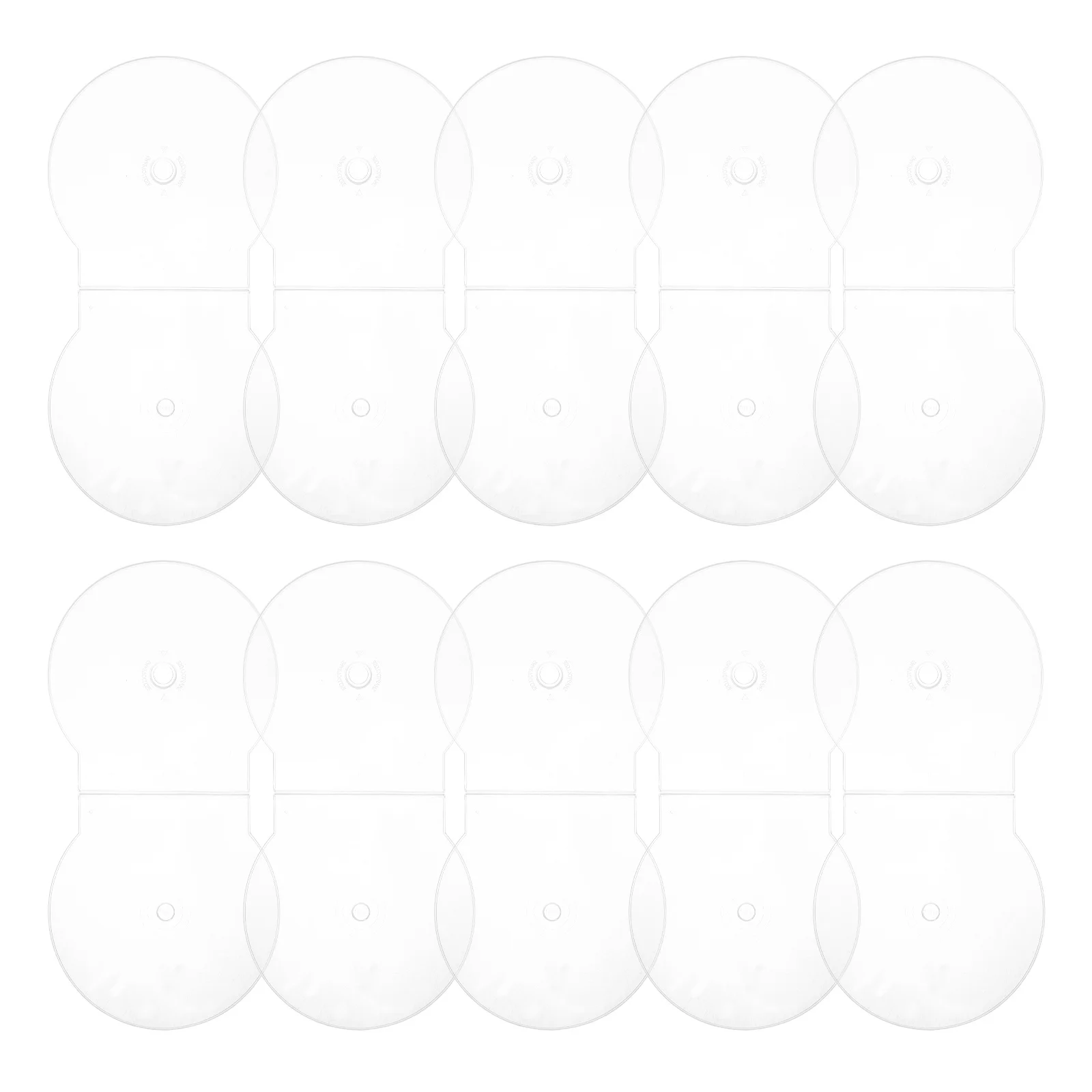 

20pcs Dvd Storage Case Clear Hard Shell Clamshell Design Protective Disk Holder For Cds Dvds Media Organization Blank Cases