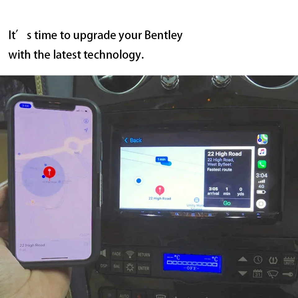 AZ-1988 Apple CarPlay لسيارة Bentley Continental Flying Spur 2012-2017 اللاسلكية التي تعمل بنظام Android Auto Solution Car Play Siri
