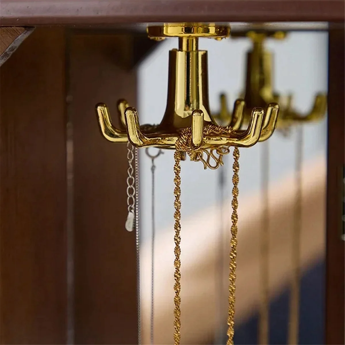 

Новое поступление, деревянная шкатулка для хранения в стиле ретро, шкатулка для драгоценностей, 5-слойное китайское ожерелье, браслет, кольцо, шкатулка для драгоценностей из цельного дерева, цвет ретро (светлый)