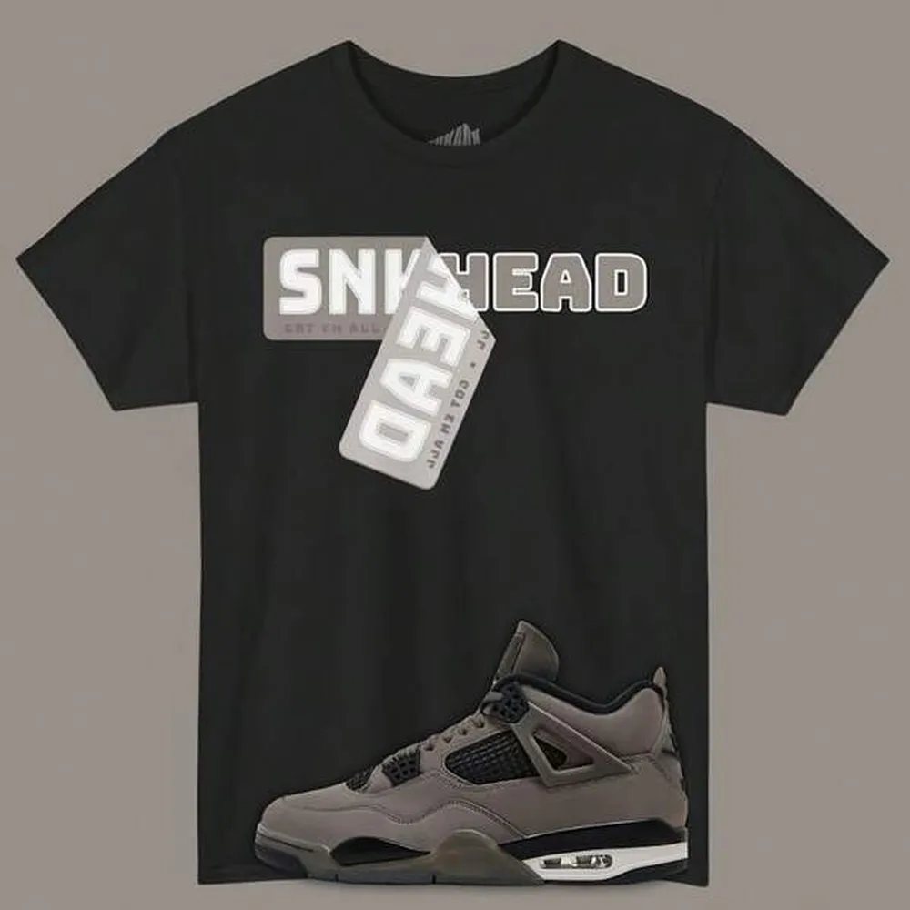 Sneaker Sticker T-Shirt Matching Air 4 Cave Stone, Funny Tee, R 4S Shirt, Sneakerhead