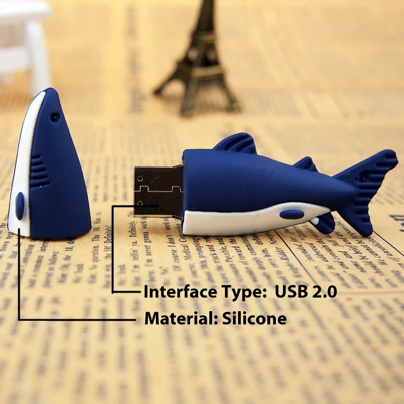 Cute Cartoon Aquatic Animal USB Flash Drive 4GB 8GB Memory Stick Usb 2.0 Pendrive 32G 16G 64GB Flash USB Stick Pen Drive