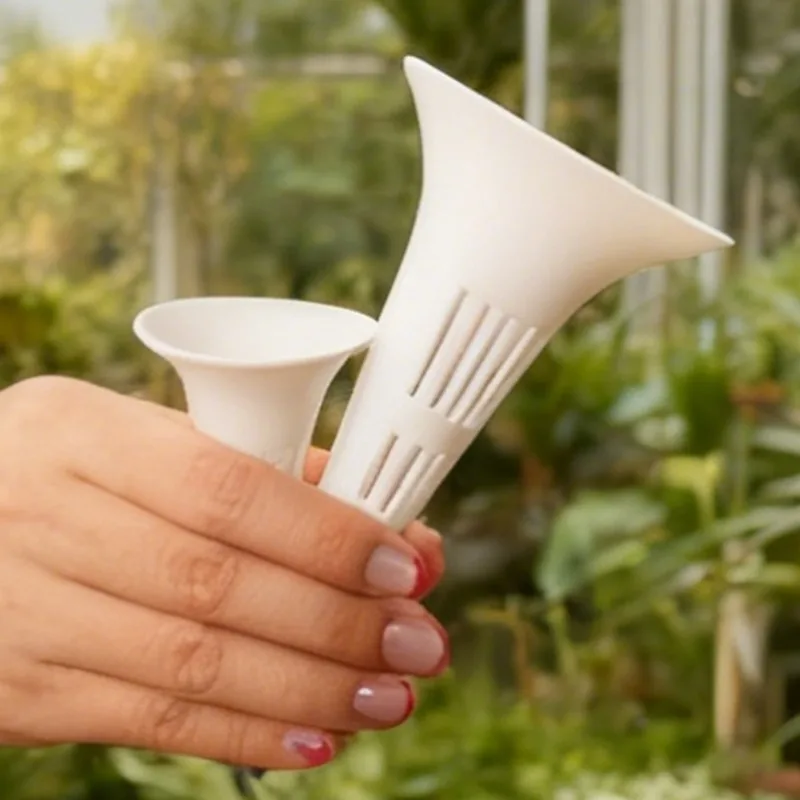 جهاز سقي النباتات القابل للتنفس، أنبوب حماية الجذر المخروطي المنزلي، أنبوب مهوية التربة البلاستيكي، أداة منع الجذر