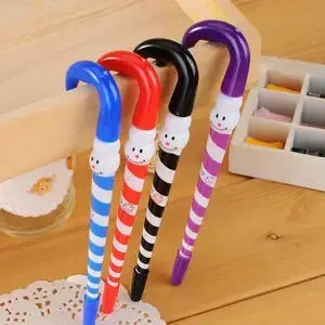A48pcs Creative Cartoon Christmas Snowman Ballpoint Pen Umbrella Pen Cute Ballpoint Pen Student Gift Prize Wholesale