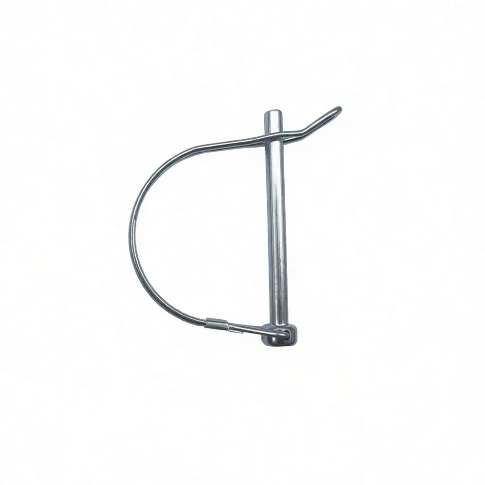Square D Type Locking Pin Heavy Duty Trailer Hitch Spring Safety Fastener Positioning Pin Galvanized Steel Hardware Tool
