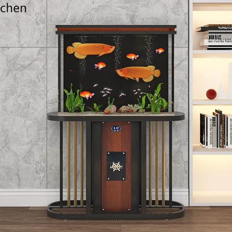 

YFY Screen Fish Tank Living Room Small No Water Change Acrylic Ecological Bottom Filter Aquarium