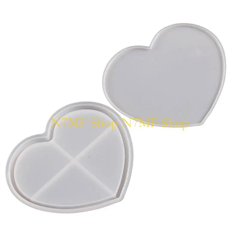 

N7MF Star Silicone Mold Cup-Mat Epoxy Molds Handmade Frame Mold DIY