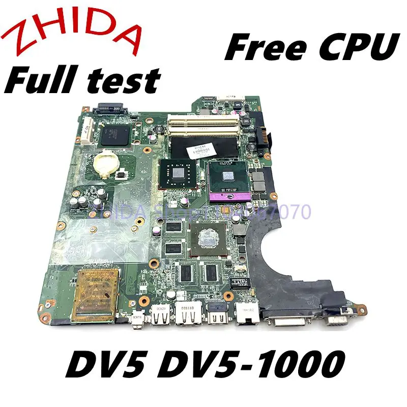 

For DAQT6AMB8G0 482870-001 504641-001 HP DV5 DV5-1000 Laptop Motherboard with Video Card onboard PM45 DDR2 Free CPU full tested