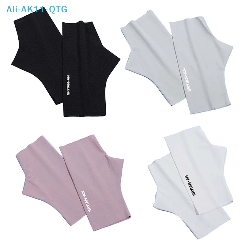 New 1Pair Fingerless Sunshade Gloves Summer Sunscreen UV Protection Multicolor Gloves For Woman Breathable Driving Gloves Gifts