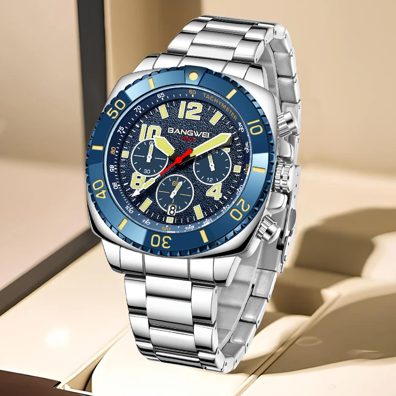 

LIGE оригинальные роскошные кварцевые часы для мужчин с ремешком из нержавеющей стали, деловые модные повседневные водонепроницаемые светящиеся мужские часы с автоматической датой