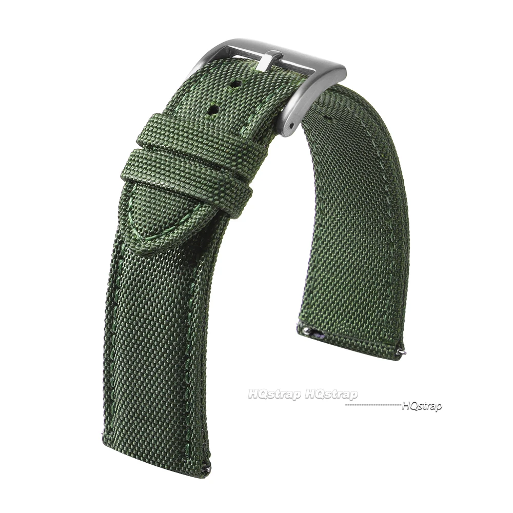 Wasserdichtes Segeltuch-Uhrenarmband, zweiseitiges Nylon-Uhrenarmband, 20 mm, 22 mm, Universalgürtel für Männer und Frauen, Sport-Schnellverschluss-Armband