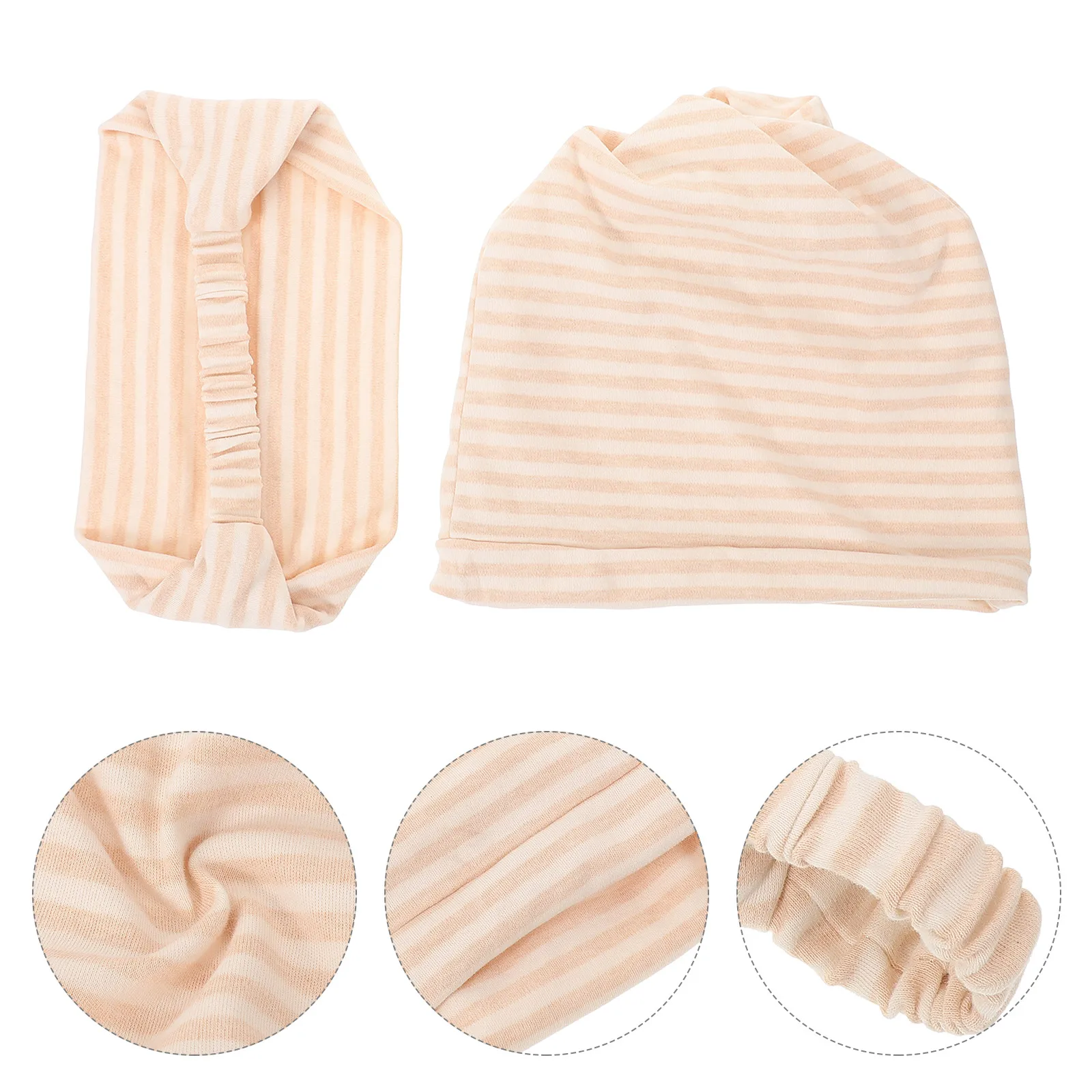 

2 pcs Warm Postpartum Hat Durable Cotton Headwear Breathable Simple For Head Protection Windproof No Fluorescence