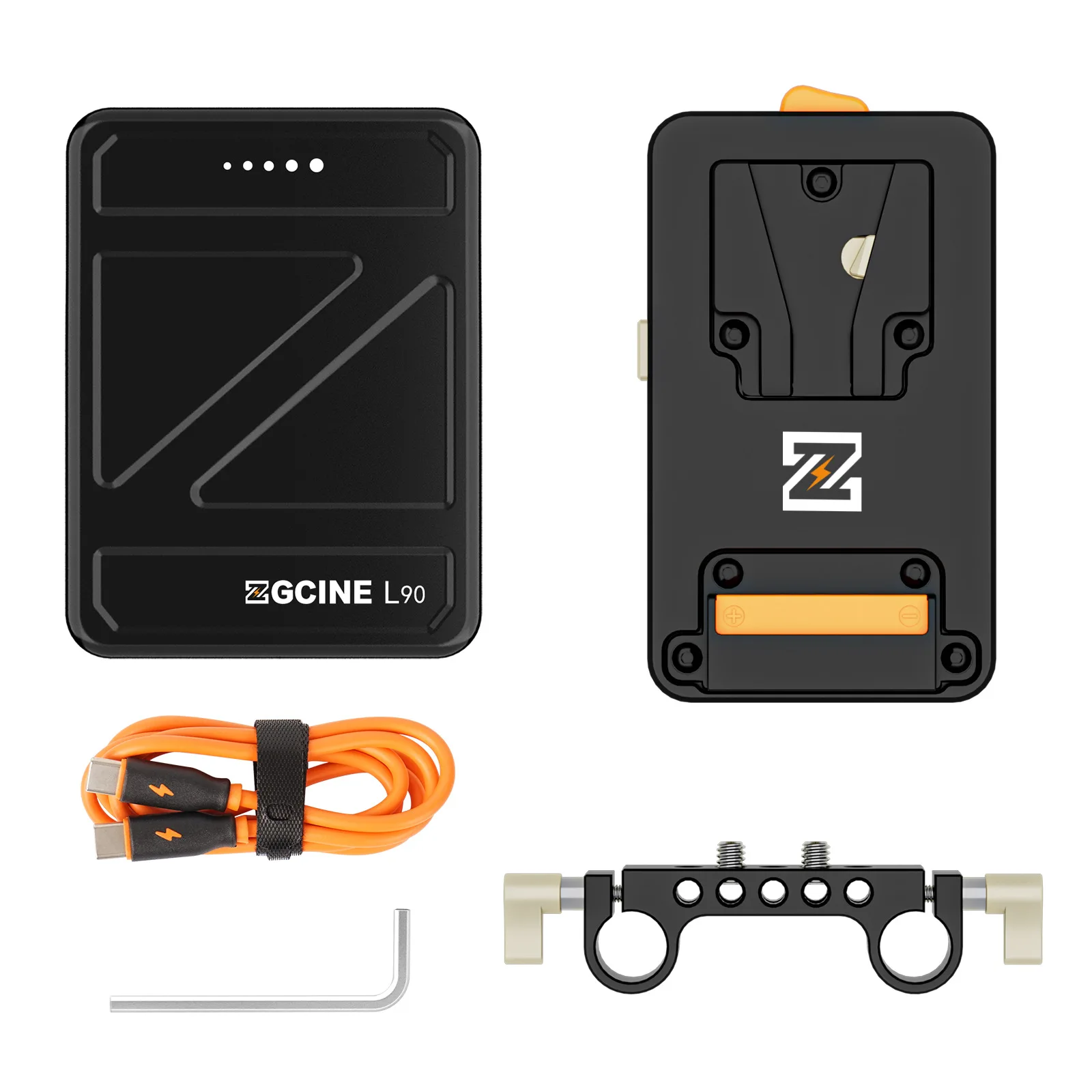 ZGCINE-Mini Cine Creator Kit ، بطارية V-Mount للتصوير الفوتوغرافي ، الإضاءة ، منزلق نقل الصور ، بطارية DSLR ، l90.