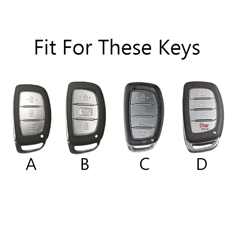 Zinc Alloy Car Key Case Smart Remote Fobs Cover For Hyundai ix35 i40 i20 i10 Tucson Elantra Creta Sonata Ioniq Accent Creata