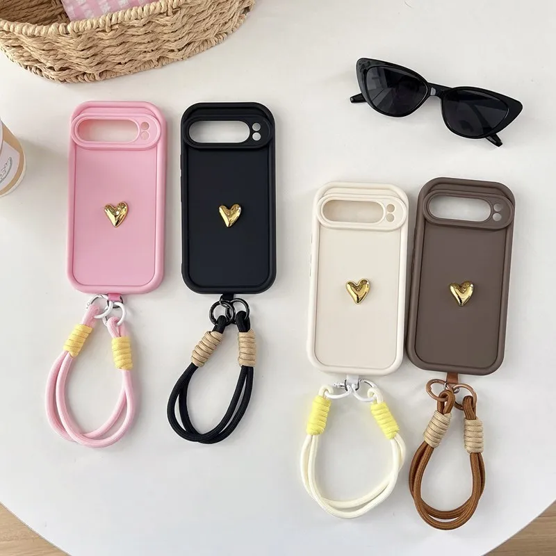 

Мягкий чехол для телефона с ремешком в форме сердца для Honor X9C X8C X7C X6C X9B X8B X7B X6B X5B X5 Plus X6A X7A X8A X9A 5G X6S X7 X8 X9 8X 9X Cover