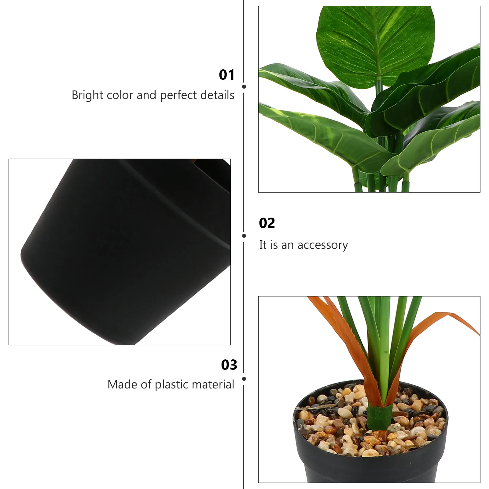 

Faux Simulated Potted Green Plants Artificial Mini Bonsai Decor Desktop Artificial Plant Decoration Simulation Mini Plant
