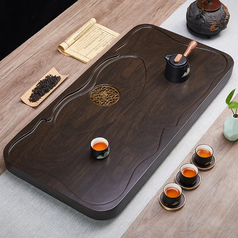 Luxury Table Tea Tray Wooden Decorative Office Pot Valet Chinese Long Rectangle Tea Tray Living Room Bandejas Home Products