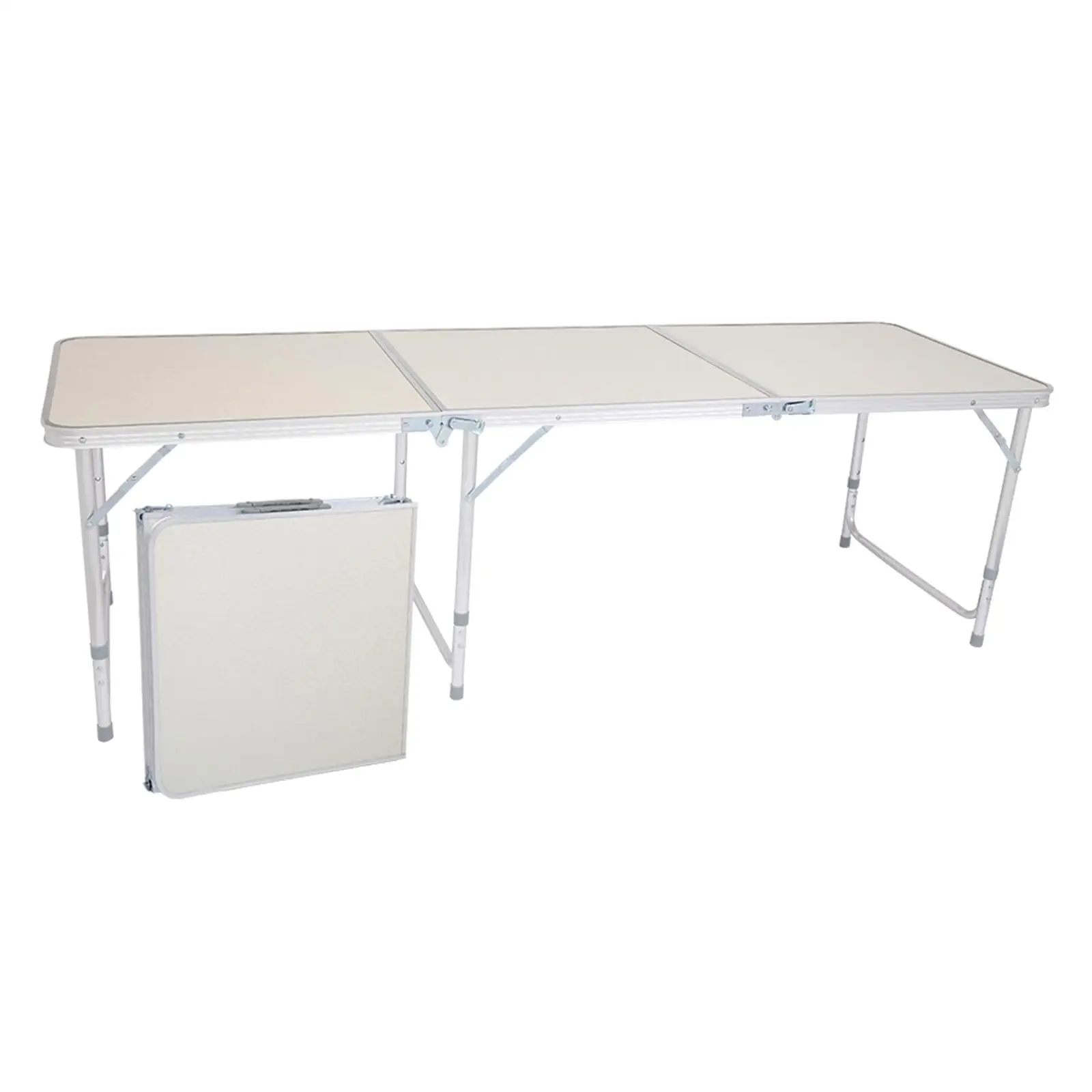 White Aluminum Alloy   - 180x60x70cm Compact Home Use Outdoor Furniture