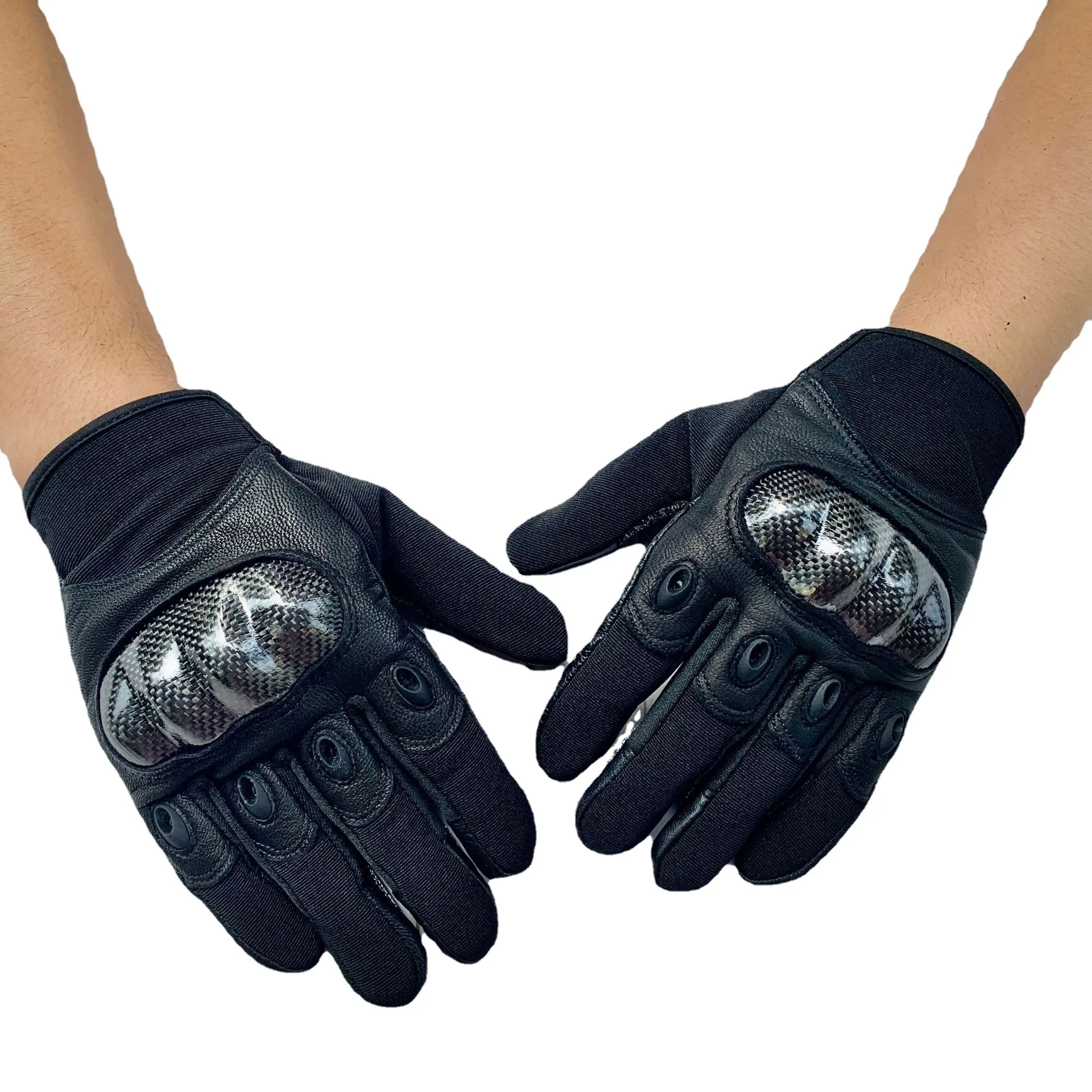 

Microfiber Leather Motorcycle Gloves, Windproof Motorbike Gloves with Knuckles Protection Motocross Racing for Men and Women