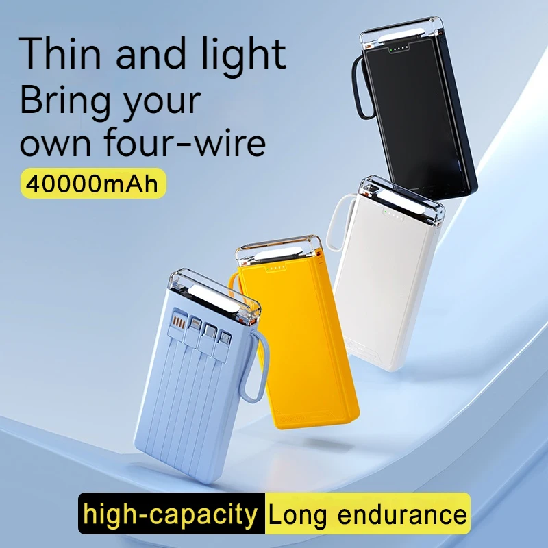 Power Bank 40000mAh Portable Charger External Battery PoverBank 10000 Fast Charging Powerbank For iPhone Xiaomi mi POCO