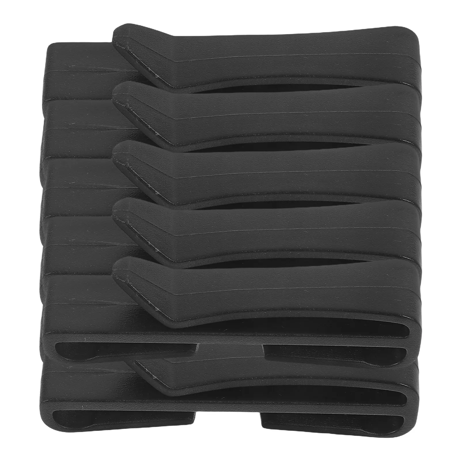 10Pcs Waist Pack Buckle Clips Plastic Strong Flexible Strap Clips for Backpack Webbing Strap Management Webbing Buckles