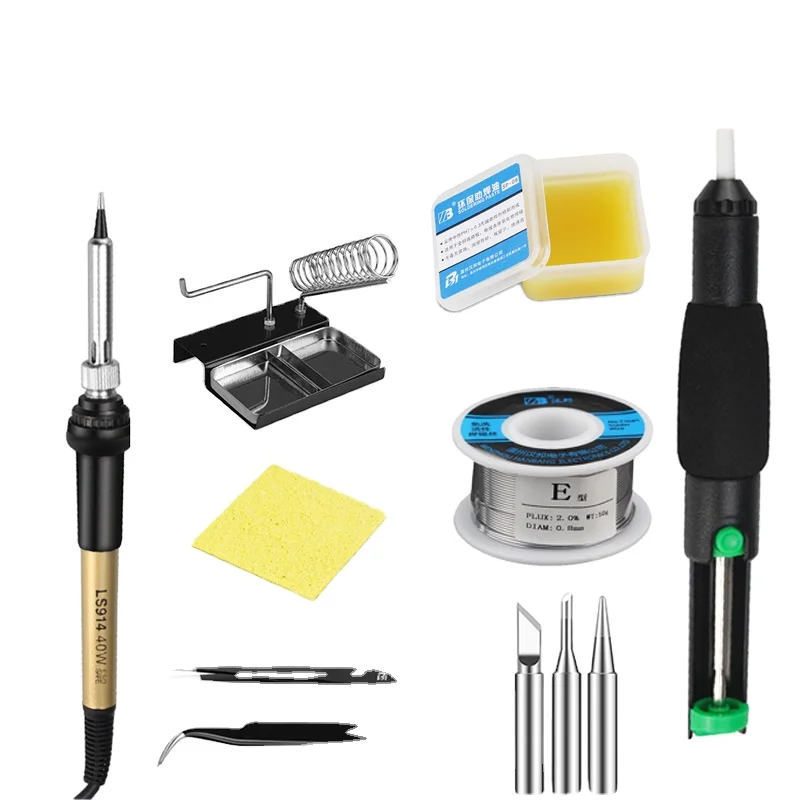 2022 Best Selling LS-914 Electronics Soldering Iron Tool Set Power 40W soldering gun electric soldering iron solder Repair Tools