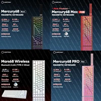 Mercury68 Max interruptor magnético teclados mecánicos Mars68 Pro 8K 68 teclas RT0.004mm teclado para juegos por cable personalizado de bajo retardo regalo de PC