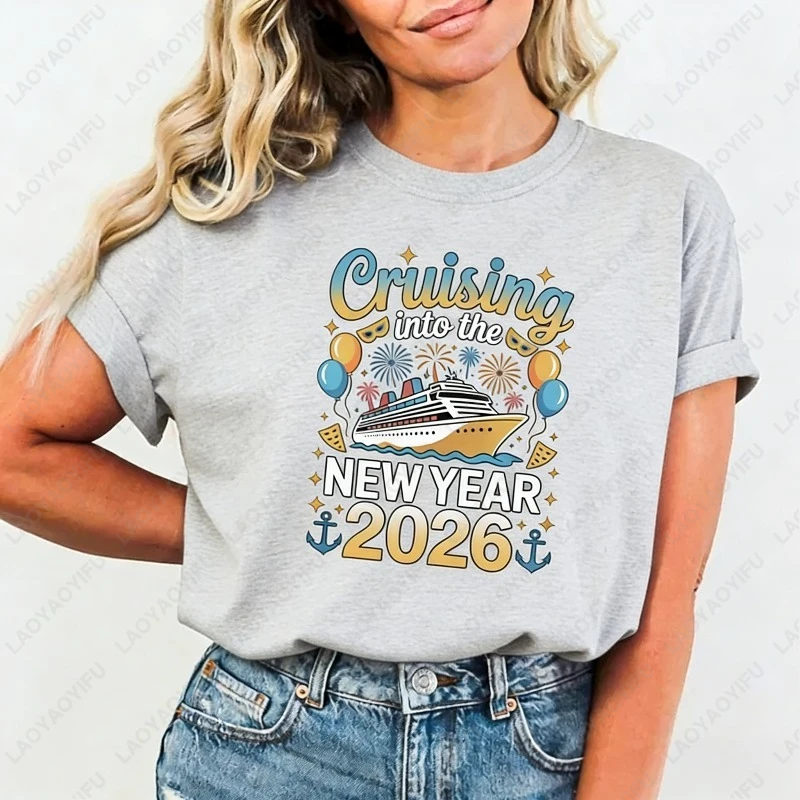 المبحرة في العام الجديد 2026 الجرافيك الإبداعي المحملة تتجه مهرجان الأسرة كروز حفلة للجنسين الترفيه الكبار القطن بلايز #6