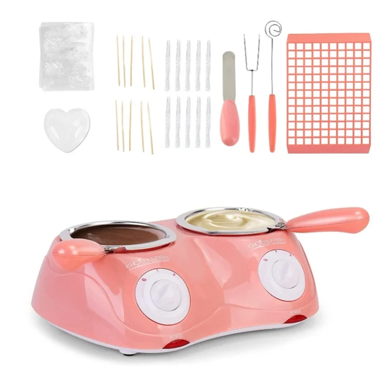 Non Stick Electric Melting Chocolate Pot With Accessories For Home Candy Chocolate Milk Cheese