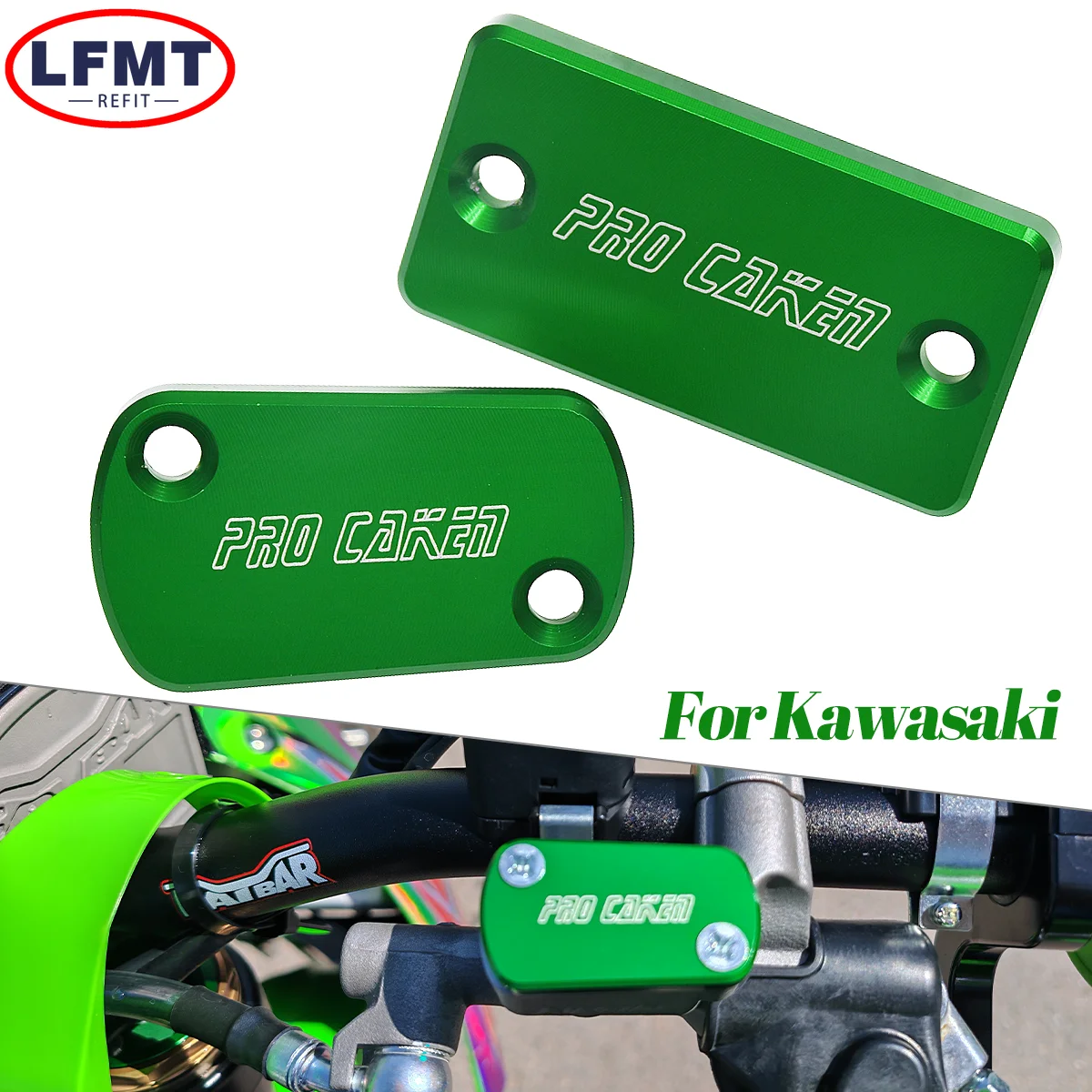 Motorrad CNC Vorder- und Bremskupplungsflüssigkeitsbehälter-Abdeckkappe für Kawasaki KX125 KX250 KX250F KX450F KLX450R für Suzuki RM RMZ