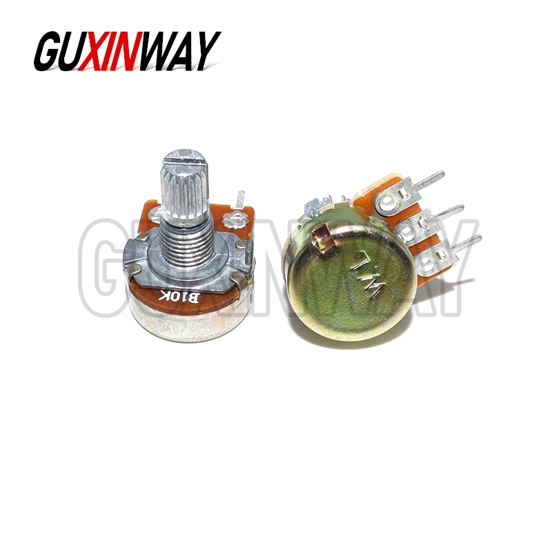 10PCS 15mm 3pin WH148 Linear Potentiometer With Nuts And Washers 1K 2K 5K 10K 20K 50K 100K 250K 500K 1M Potentiometers Kit