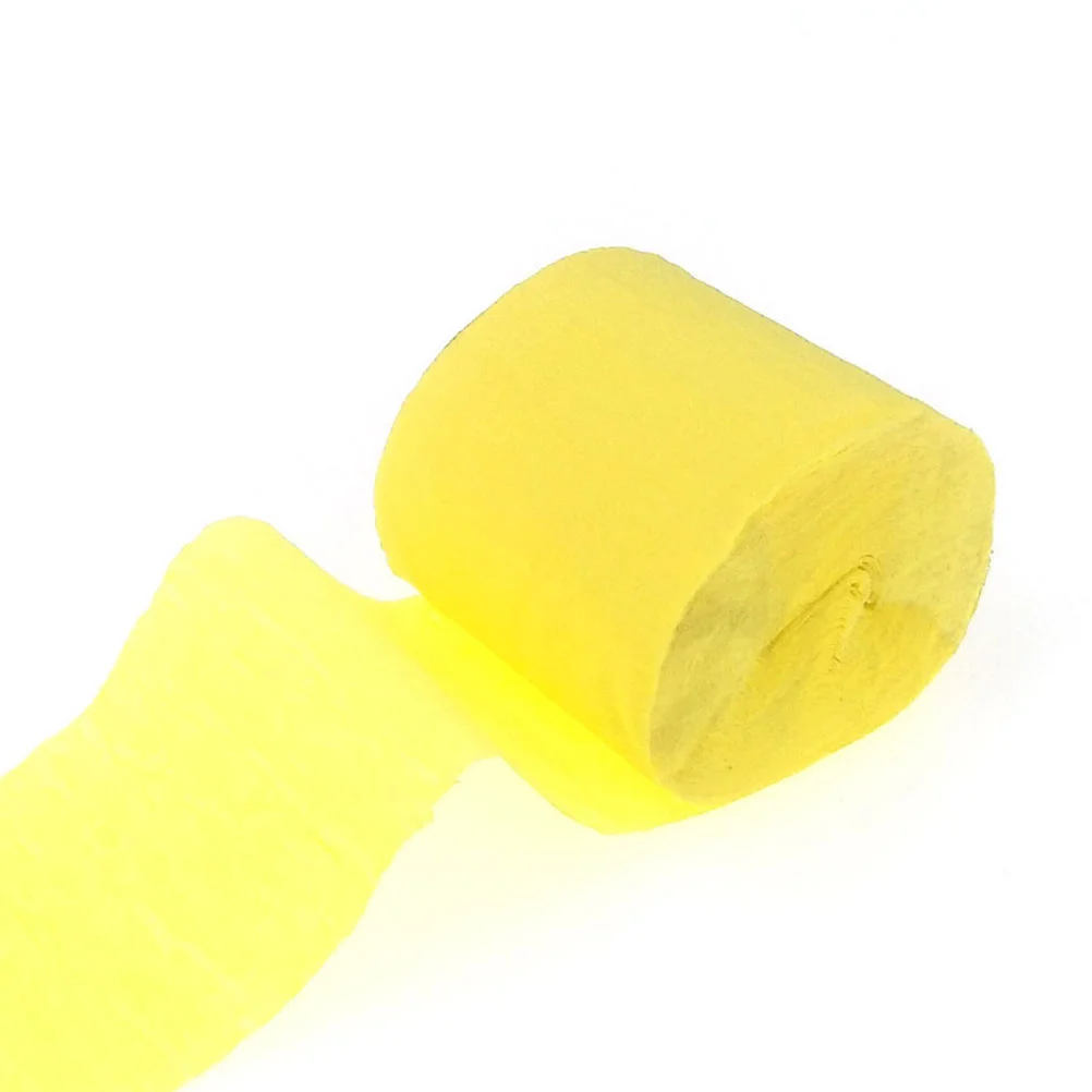 7pcs Crepe Paper for Party Red Silk Ribbon Blue Tissue Decorative Bulk Streamers