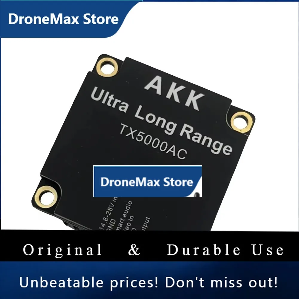 DroMaAKK TX5000AC 5.8G 96CH 5W VTX Video Transmitter Built-in Cooling Fan Fpv Vtx For FPV Racing Drone RC Quadcopter