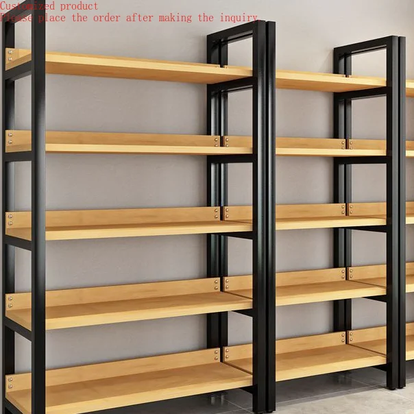 

Custom.Heavy-Duty Multilayer Metallic Supermarket Shelves for Household Snacks Cosmetics Convenience Store & Shoe Store Shelving