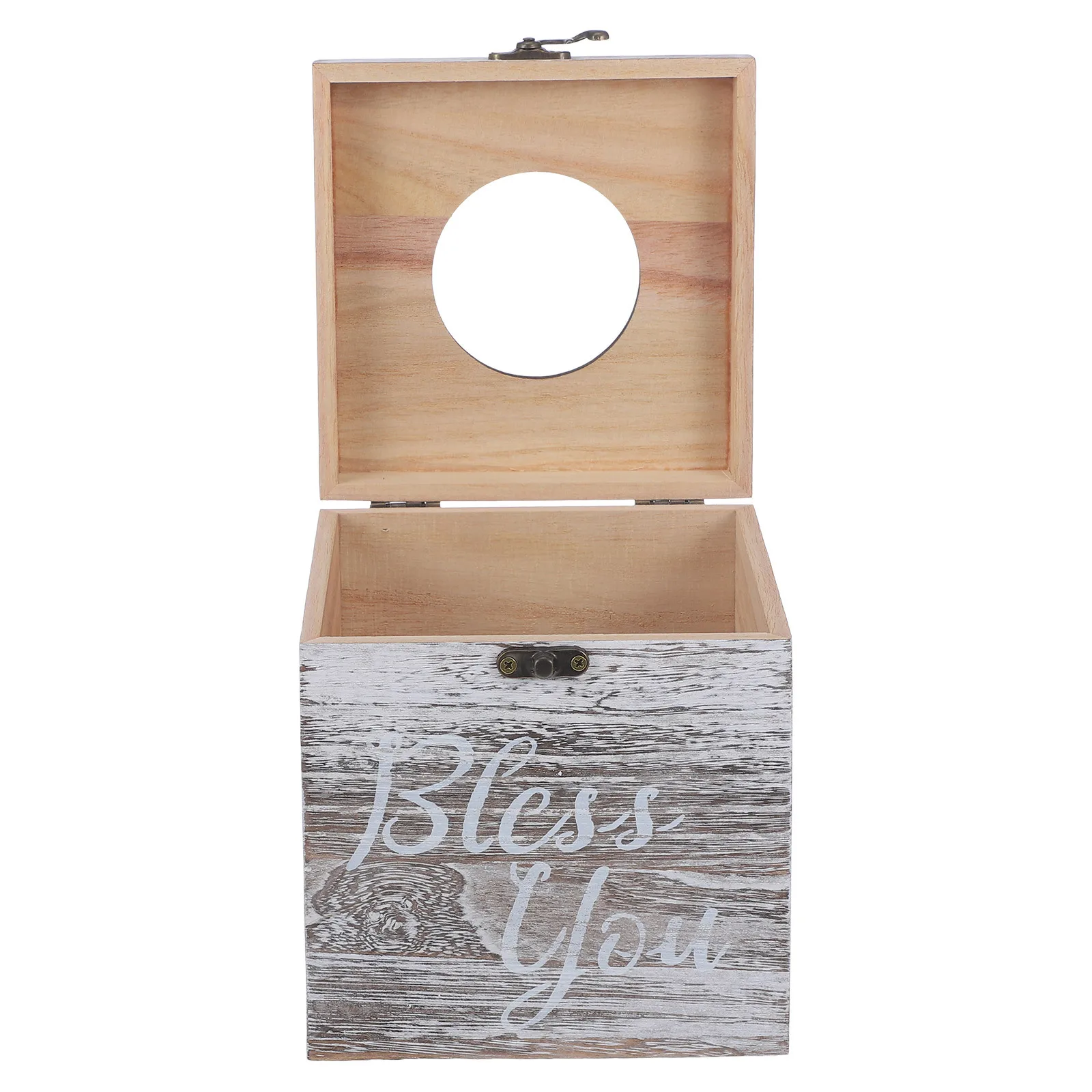 

Wooden Tissue Box Cover Rectangle Desktop Napkin Holder For Living Room Bathroom Office Simple Vintage Style Household
