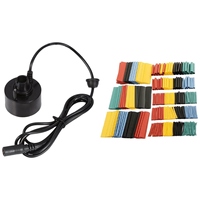A02M-400ML/H Mini Ultrasonic Mist Maker Fogger With 328Pcs Cable Heat Shrink Tubing Sleeve Wire Wrap Tube 2:1 Assortment Kit