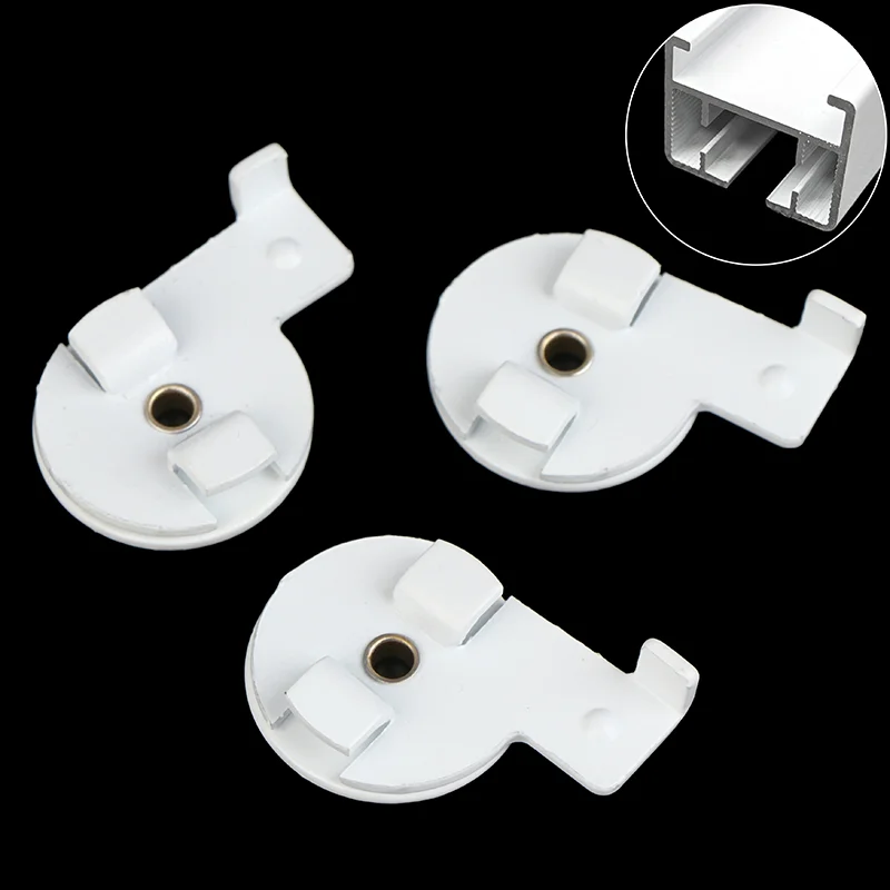 【AyS】5/10Pcs Motorized Sliding Curtain Rail Swivel Ceiling Bracket Electric Fixing Mount For Trietex Curtain Track Accessories