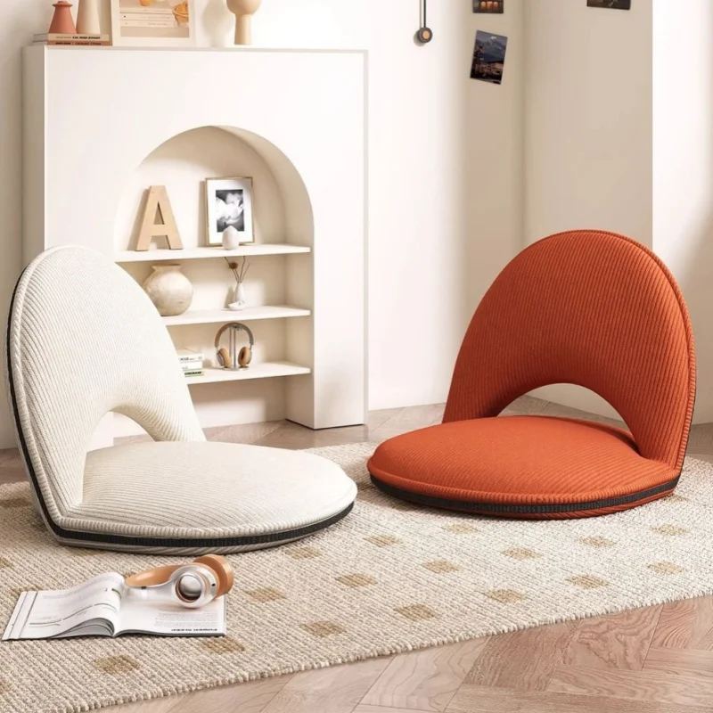 

Lazy Sofa Floor Cushion Foldable Japanese Style Tatami Chair Portable Folding Legless Backrest Chair Bay Window New Arrival