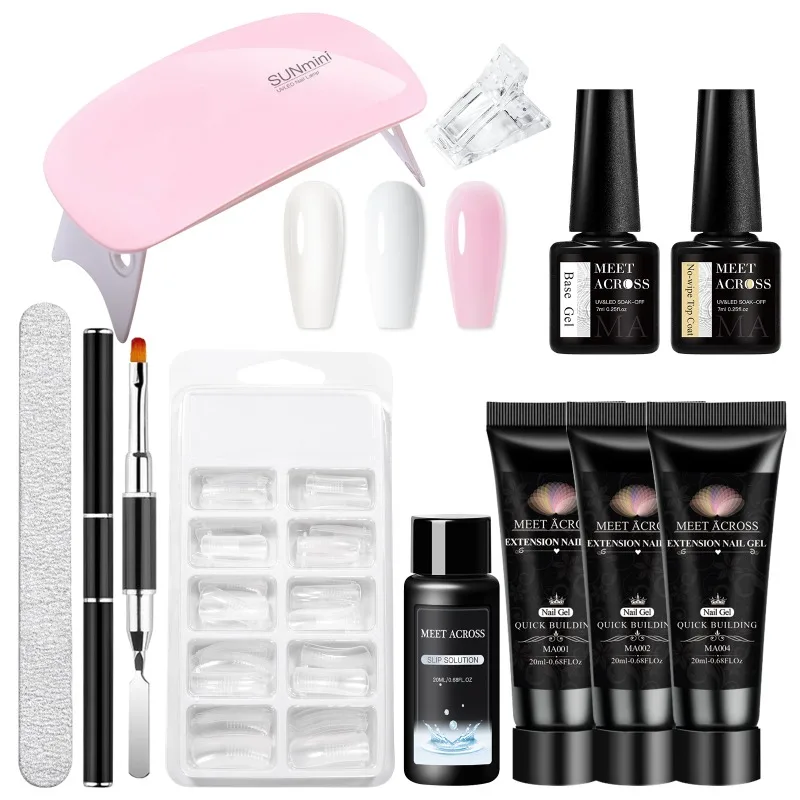 Kit Completo de Extensão de Unhas Gel